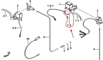 Датчик тормозного переключателя для квадроцикла TGB Blade 425cc (OEM)!