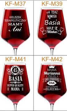 ПОДАРОК ​​ДЛЯ МАТЕРИ МАТЕРИ БОКАЛ ВИНА с гравировкой