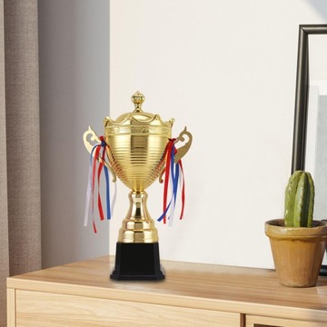 Zwycięzca metalu Nagroda Trofea Puchar Złoty kolor Zwycięskie nagrody Gładka 42,7 cm