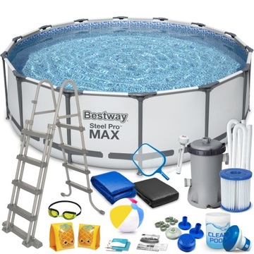 BASEN OGRODOWY STELAŻOWY 427x122cm BESTWAY 19w1