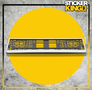 Рамка регистрации автомобилей Biała с сертификатом de ue