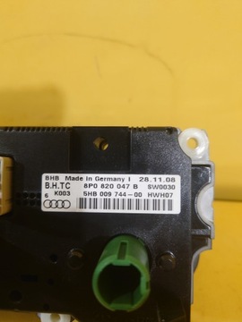 AUDI A3 8P - PANEL KLIMATIZACE