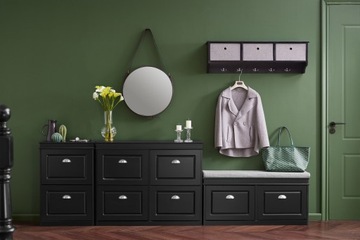 Подвесной шкаф для шляп с 3 ящиками FRG282-SCH