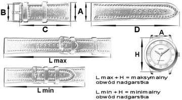 ZŁOTA BRANSOLETA MESH DO ZEGARKA 20 mm BM-102/20