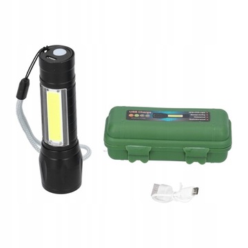 МОЩНЫЙ ТАКТИЧЕСКИЙ ФОНАРЬ LED ZOOM USB 1200 МАЧ