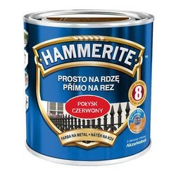 Farba HAMMERITE na rdzę połysk czerwony 0,7 L