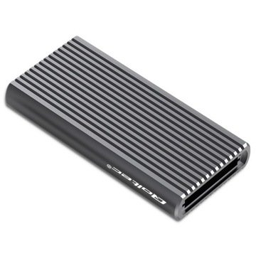 Qoltec Obudowa kieszeń na dysk M.2 SSD SATA NVMe RGB LED USB-C 4TB