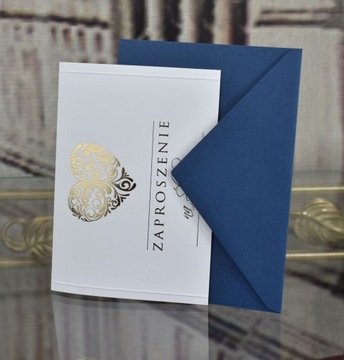 ЗОЛОТЫЕ СВАДЕБНЫЕ ПРИГЛАШЕНИЯ С ЦВЕТНЫМИ КОНВЕРТАМИ