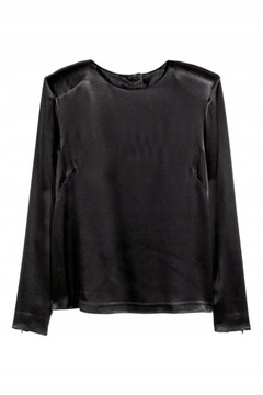 H&M 40 L BLUZKA Satynowy top WISKOZA