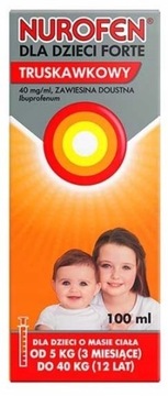 NUROFEN Forte dla dzieci truskawka zawiesina 100ml
