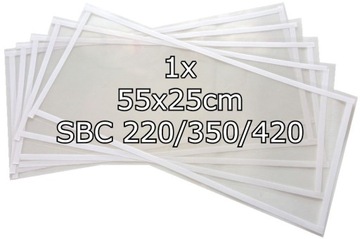 1 x FOLIA OCHRONNA 55x25 PIASKARKI 220/350/420L FOLIE EKRAN PIASKARKA