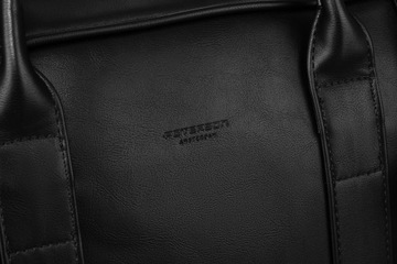 Torba PETERSON na laptopa na ramię elegancka czarna
