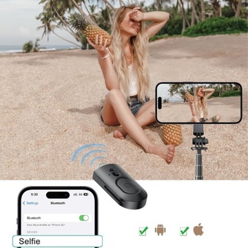 Штатив для селфи-палки Bluetooth-штатив с MagSafe 2-в-1 + пультом дистанционного управления для iPhone 14 15