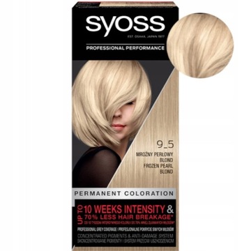 SYOSS SALONPLEX FARBA DO WŁOSÓW TRWAŁA 9-5 mroźny perłowy blond