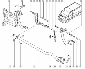 ПРУЖИНА ПЕДАЛИ СЦЕПЛЕНИЯ OPEL ASTRA J ZAFIRA C CHEVROLET CRUZE 13285338 OE