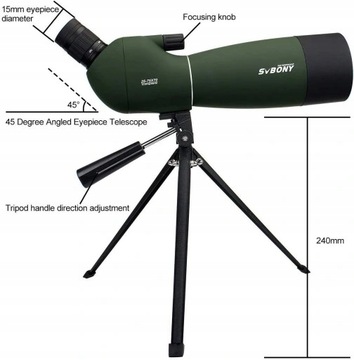 Наблюдательный телескоп Svbony SV28 25-75X70