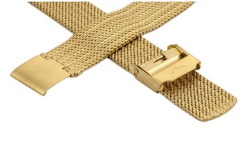 ZŁOTA BRANSOLETA MESH DO ZEGARKA 16 mm BM-105/16