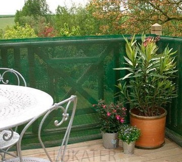 СЕТКА ЗАТЕНИВАЮЩАЯ БАЛКОНА МАСКИРУЮЩАЯ 1,5х10М ПОКРЫТИЕ ЗАБОРА 55%