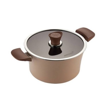 Garnek HAPPYCALL IH Eden 28cm / 8,5L - Migdałowy B