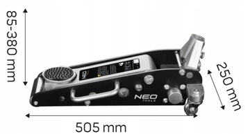 NEO ГИДРАВЛИЧЕСКИЙ АЛЮМИНИЕВЫЙ ПОДЪЕМНИК НИЗКОПРОФИЛЬНЫЙ 1,5 Т 11-730