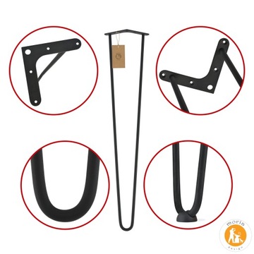 MORIA DESIGN Металлические ножки ножки стола журнальный столик Ножки-шпильки 61 см и 10 мм