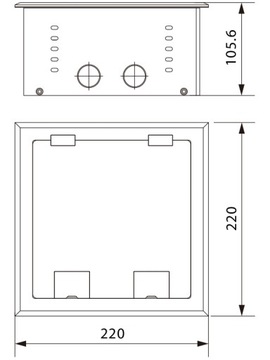 УСТАНОВКА НАПОЛЬНОЙ КОРОБКИ 4 МОДУЛЯ ПАНЕЛИ ROXTONE FB486