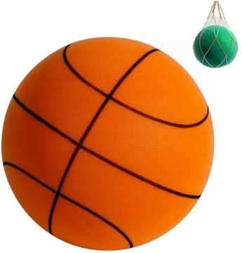 Cicha Koszykówka-Piłka Piankowa 24cm Piłka treningowa(Typ A-pomarańczowy)