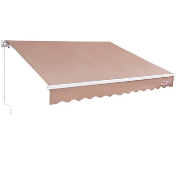 VEVOR Markiza Balkonowa Markiza Z Ramieniem Przegubowym 3,6X3 M UV80+
