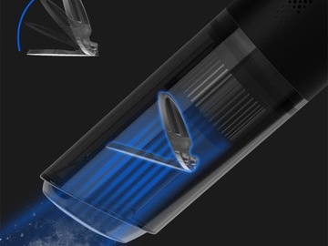 ПОРТАТИВНЫЙ БЕСПРОВОДНОЙ АВТОМОБИЛЬНЫЙ ПЫЛЕСОС 120 Вт, USB HEPA АККУМУЛЯТОР + НАКОНЕЧНИКИ