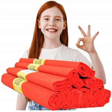 DO&DECO Салфетка мятая, красная