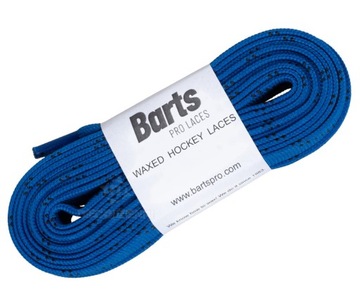 Вощеные хоккейные шнурки Barts Pro Laces 250см - темно-синие