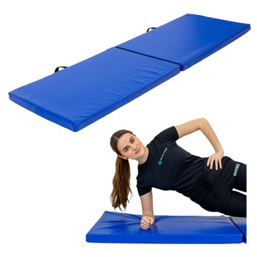 MATERAC REHABILITACYJNY 2-CZĘŚCIOWY DO ĆWICZEŃ AKITO STANDARD 60X180CM