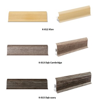 НАПОЛЬНЫЙ ПЛИНТУС С ЛАСТИКОМ 60 мм цвета