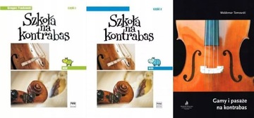 Szkoła na kontrabas 1+2+Gamy i pasaże na kontrabas