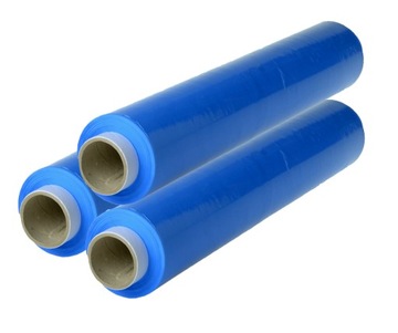 3x FOLIA STRETCH 3KG STRECZ ROLKA NIEBIESKA KRYJĄC
