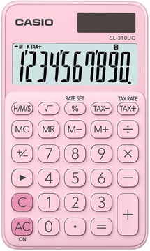 CASIO KALKULATOR KIESZONKOWY SL-310UC PK RÓŻOWY 10