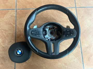 BMW G01 G02 G30 G31 G11 G12 F40 G05 VOLANT M PACKET KŮŽE CARBON / 1