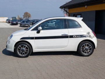 Fiat 500 II Hatchback 3d 1.2 69KM 2009 Fiat 500 Klima Alu Tempomat Serwis Gwarancja 1.2 Benzyna 69KM, zdjęcie 8