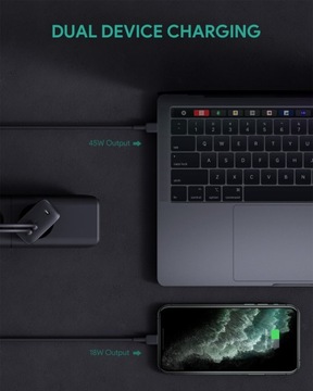 Зарядное устройство Aukey Omnia Duo PA-B4 65 Вт PD USB-C