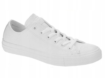 TRAMPKI białe CONVERSE ALL STAR 136823 skóra 44,5