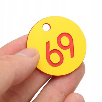 50 SZT. OKRĄGŁE ETYKIETA ETYKIETY TAG ULA 51-100