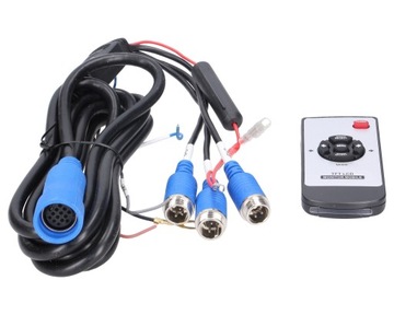 10-дюймовый монитор с четырьмя камерами и кабелями в комплекте.