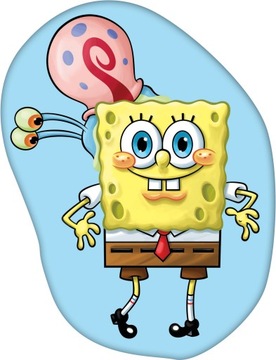 Antyalergiczna Poduszka Kształtka do Spania Jasiek SpongeBob Ślimak Gacuś