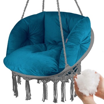 PODUSZKA NA HUŚTAWKĘ FOTEL BOCIANIE GNIAZDO VELVET