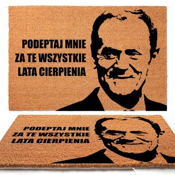 Wycieraczka Natura 40x60 Tusk Podeptaj Mnie Wzory