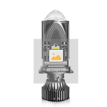 Линзы для светодиодных проекторов Bi-LED 6000K Mini H4 Dual