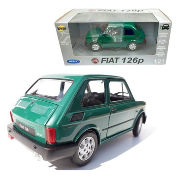 FIAT 126P Maluch PRL AUTO skala 1:21 zielony WELLY
