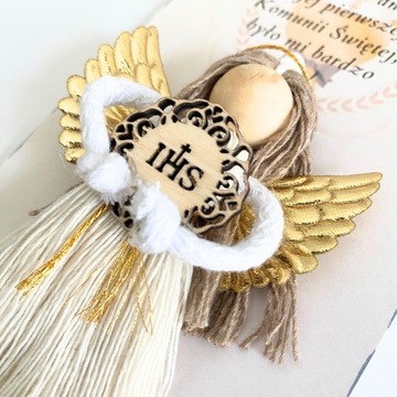 PODZIĘKOWANIE DLA GOŚCI, ANIOŁEK RĘCZNIE ROBIONY, KOMUNIA ŚWIĘTA