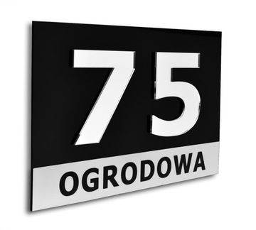 АДРЕСНАЯ ДОСКА 30Х20 3D АЛЮМИНИЙ, НОМЕР ДОМА