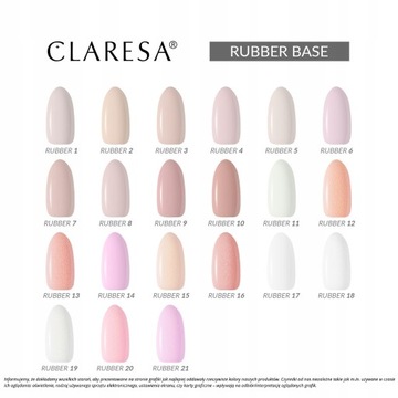 CLARESA РЕЗИНОВАЯ БАЗА ДЛЯ НОГТЕЙ Rubber BASE 12